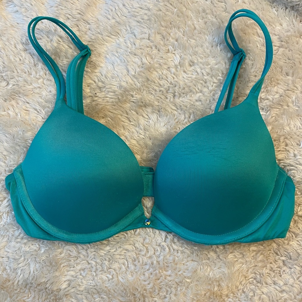 Teal Victoria’s Secret Very Sexy Push Up Bra - 32B
